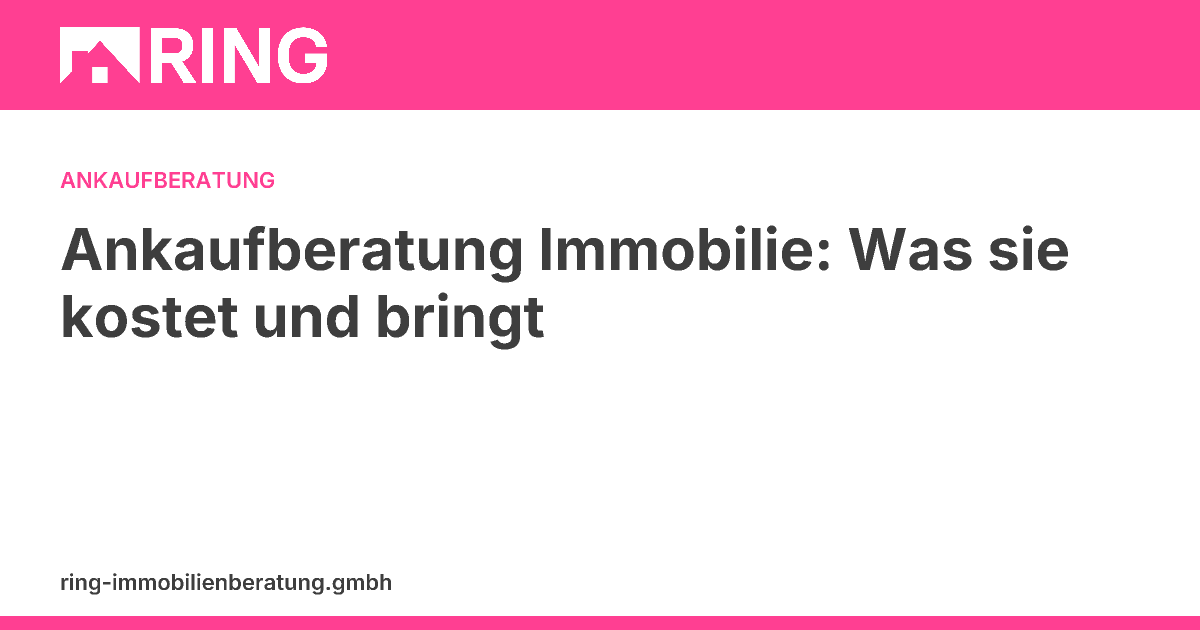 Ankaufberatung Immobilie: Was sie kostet und bringt – Viele Käufer besichtigen eine Immobilie vor allem mit dem ersten Eindruck im Hinterkopf. Sie schauen sich die Küche an, testen die Wasserhähne und machen ein paar Fotos. Dann unterschreiben sie. Und manchmal stellen sie drei …